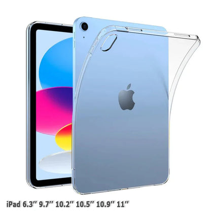 Ultra Thin Transparent Case for iPad Mini 6, Pro 11 (2024/2022), Air 6/5/4, 10.9", 10.2" 7/8/9/10th Gen, Pro 10.5