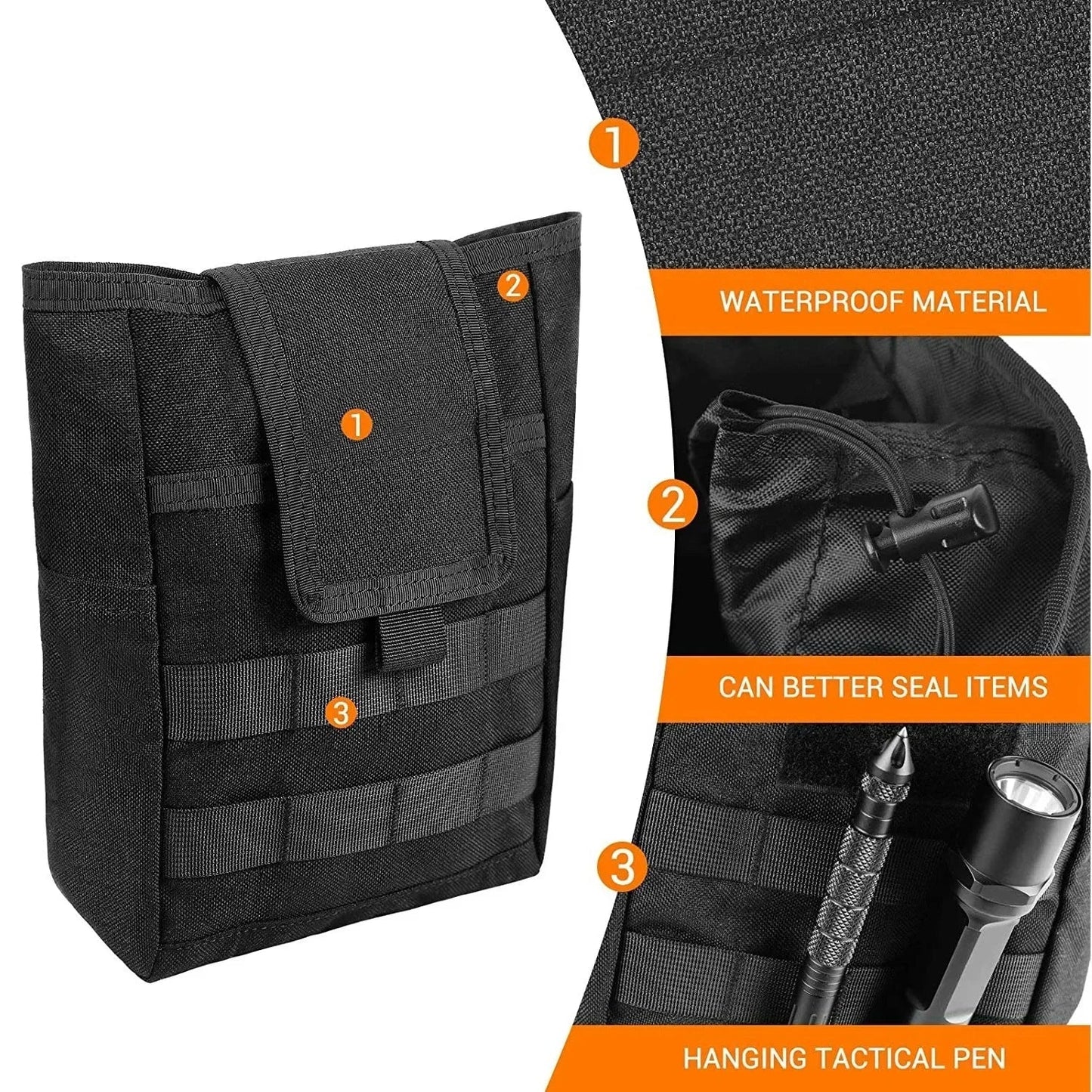 Foldable Molle Dump Pouch – Ammo Magazine Waist Pack, Hunting & EDC Utility Bag