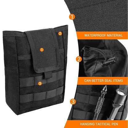 Foldable Molle Dump Pouch – Ammo Magazine Waist Pack, Hunting & EDC Utility Bag