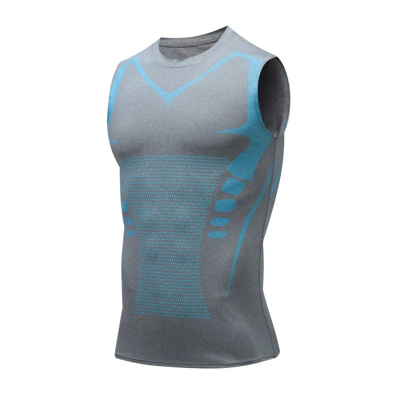 Men’s Compression Tank Top — Sleeveless Quick-Dry Gym Shirt for Fitness, Bodybuilding & Workout