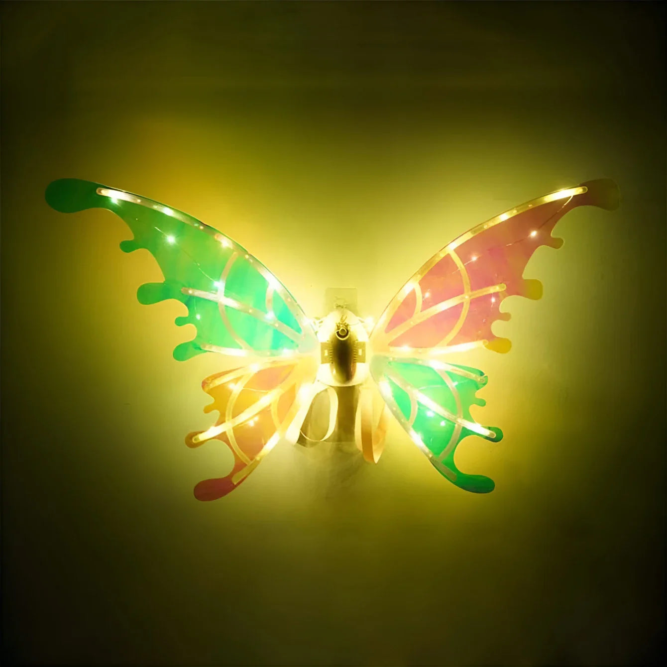 Moving Luminous Music Elf with Butterfly Wings – Indoor/Outdoor Back Decoration Toy Gift (No Battery Included)"