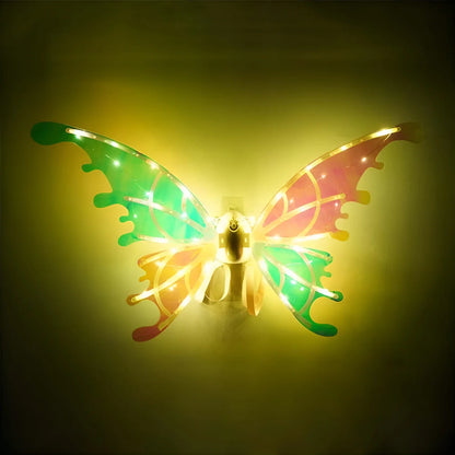 Moving Luminous Music Elf with Butterfly Wings – Indoor/Outdoor Back Decoration Toy Gift (No Battery Included)"