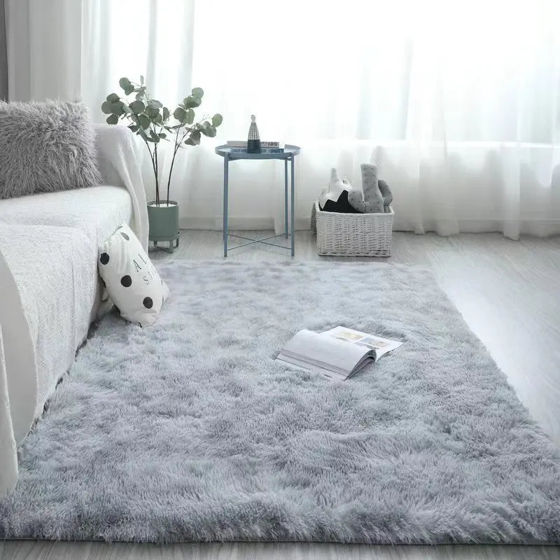 VIKAMA Fluffy Shaggy Rugs – Non-Slip, Machine Washable Soft Plush Area Rugs for Bedroom, Modern Design