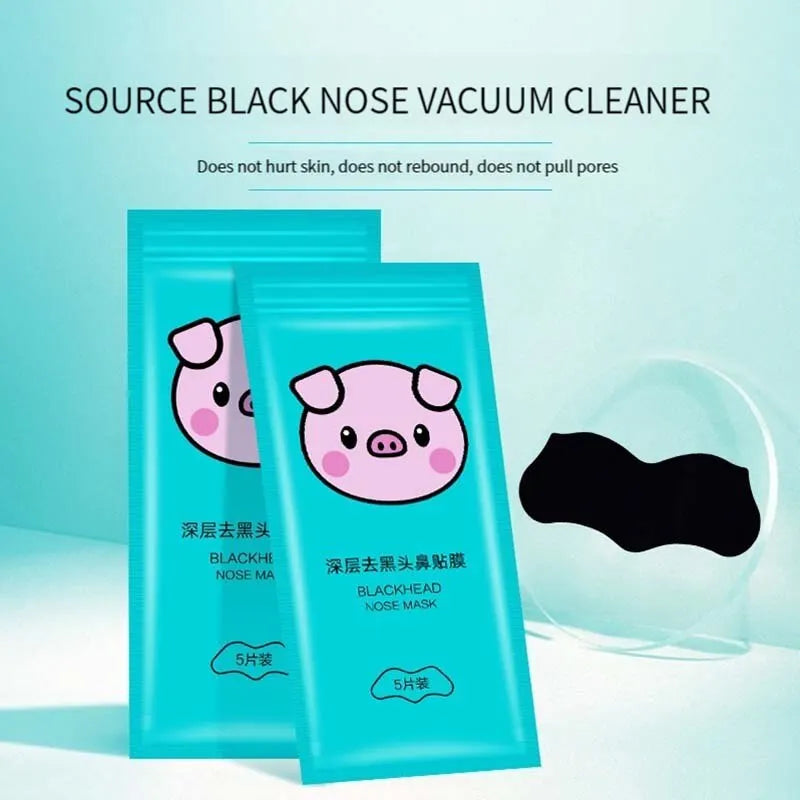 5PCS Blackhead Removal Nasal Strips – Acne & Pore Shrinking, Deep Cleaning Magic Adsorption for Smooth Skin