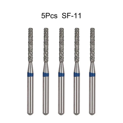 5pcs Dental Diamond Burs Drill FG 1.6mm – High-Speed Handpiece Burs for Polishing & Whitening