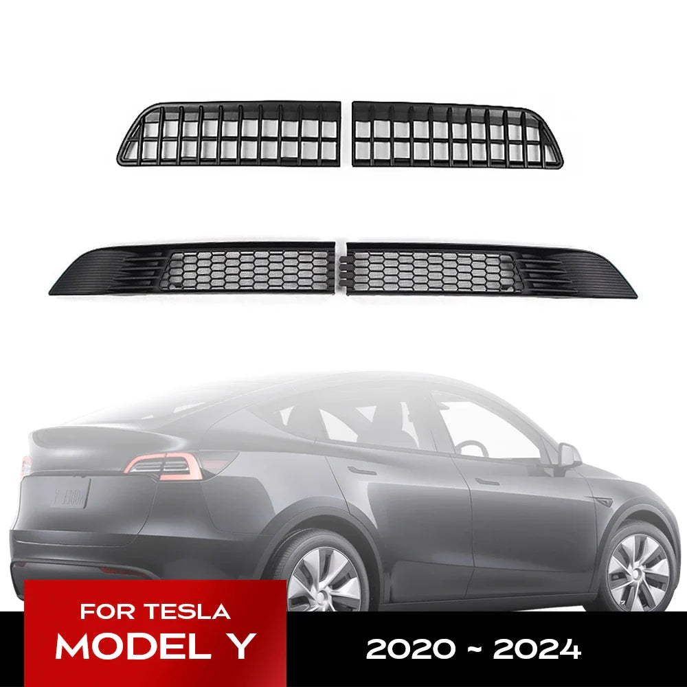 Tesla Model Y 2020-2024 Lower Bumper Anti-Insect Net – Dustproof Front Vent Grille Cover