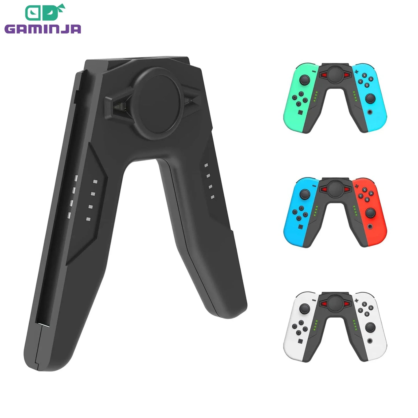GAMINJA Joy-Con Controller Charging Bracket for Nintendo Switch – With Indicator Light for Switch JoyCon