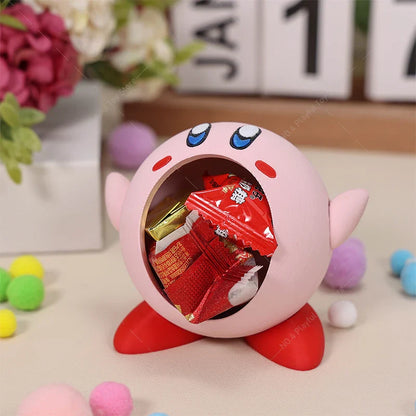 3D Printed Kirby Figures – Pink, Blue, Yellow & Red Cute Anime Doll Models for Desktop Decor & Gifts