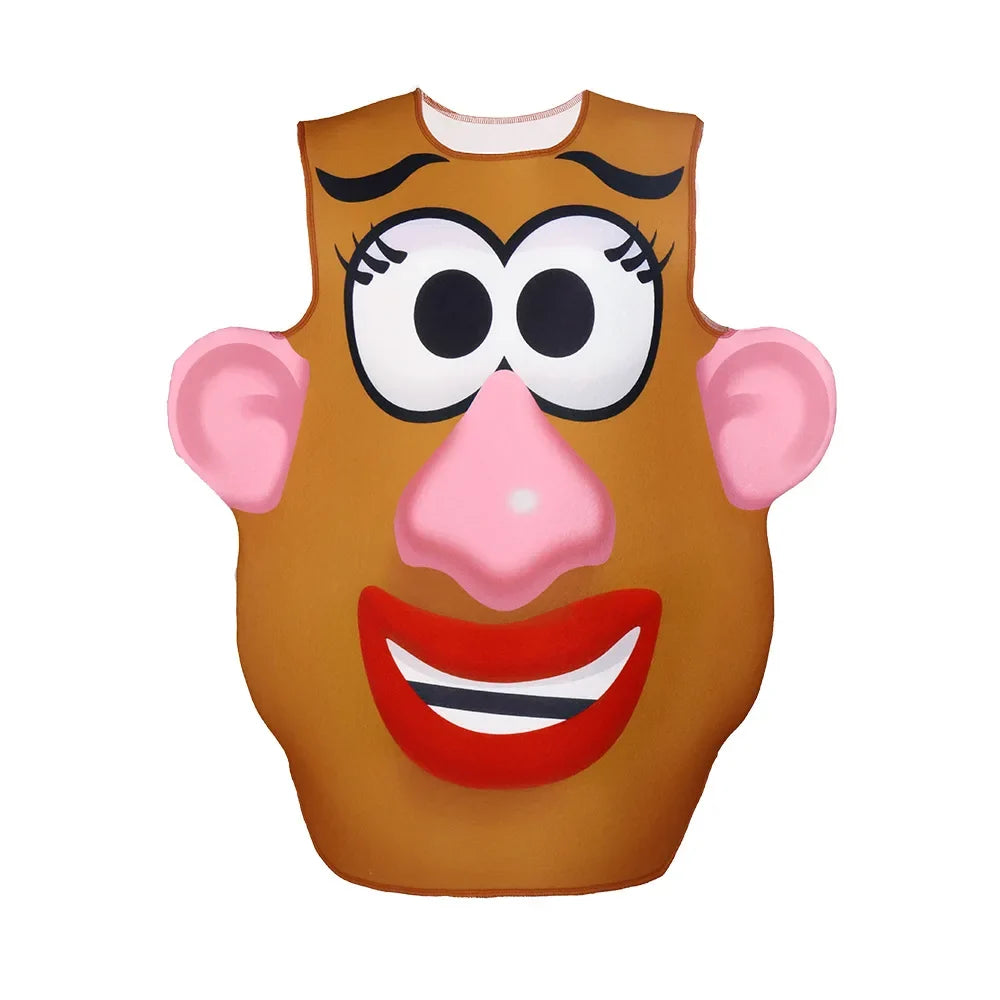 Mr. & Mrs. Potato Head Costume - Funny Matching Couple Halloween Cosplay Tunic