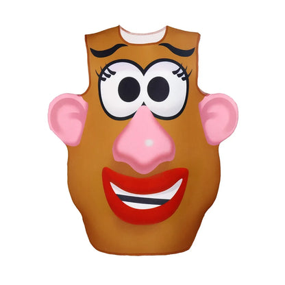 Mr. & Mrs. Potato Head Costume - Funny Matching Couple Halloween Cosplay Tunic