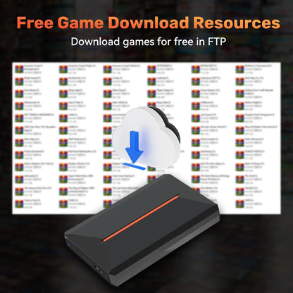 Launchbox 500GB Gaming Hard Drive Emulator for PS4, Switch, GameCube, PS3, PS2, Wii, WiiU with 3700+ 3D & AAA PC Games