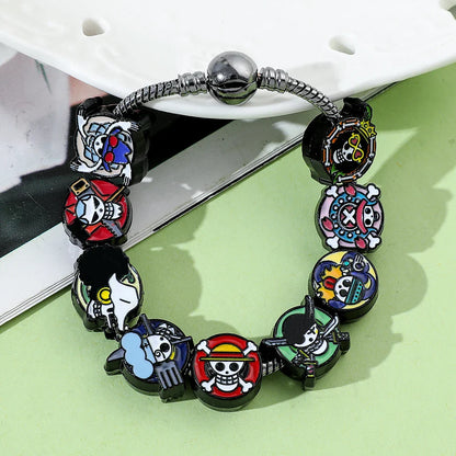 Anime Skull Charms Bracelet – DIY Pendant Vintage Bangle Jewelry