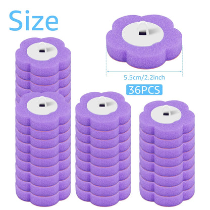 18/36pcs Toilet Brush Set – Long Handle Bathroom Cleaning Brush with Disposable Replacement Heads for Home WC Accessories