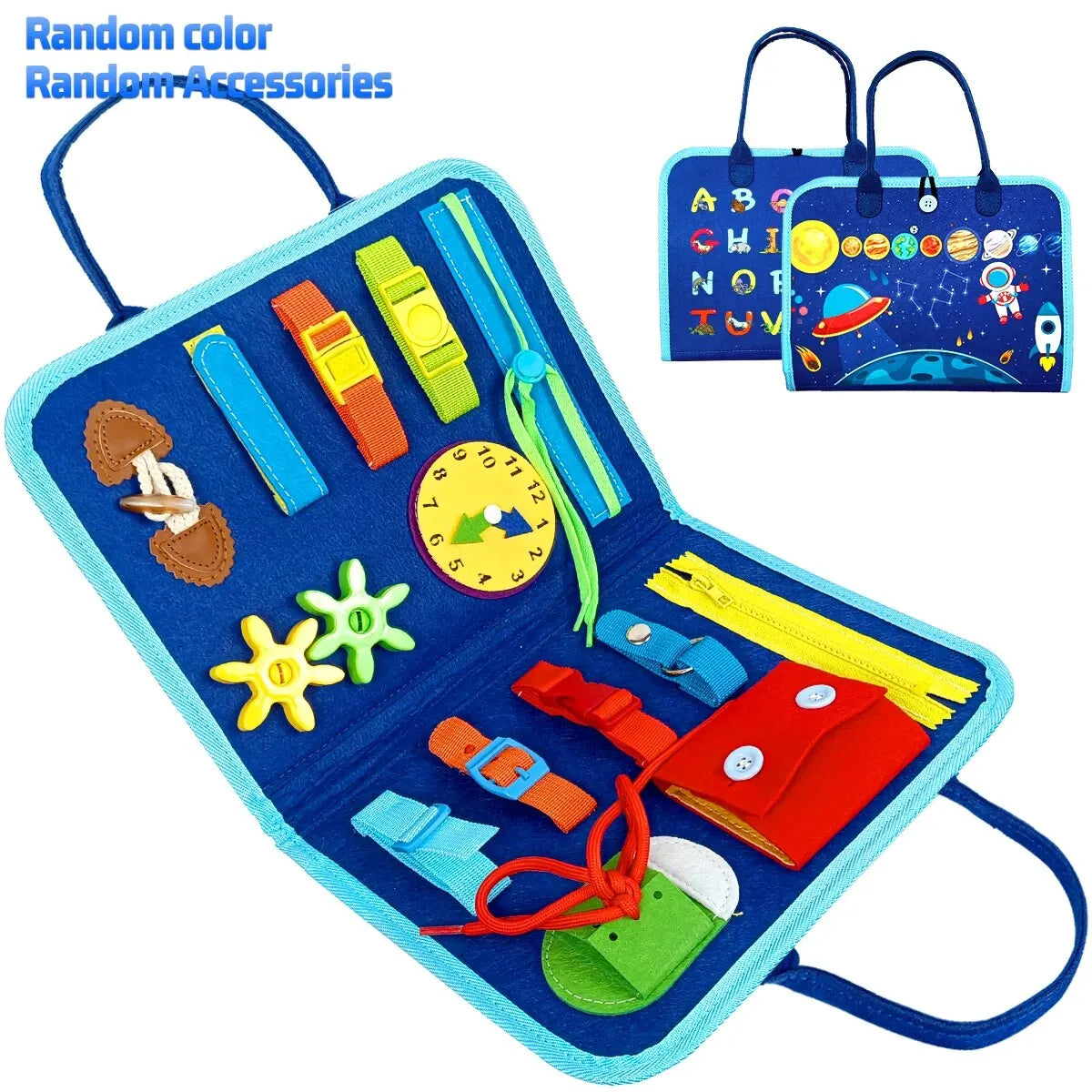 Montessori Busy Board for Toddlers – Sensory Toy for Preschool Learning & Fine Motor Skills, Travel Activities for Boys