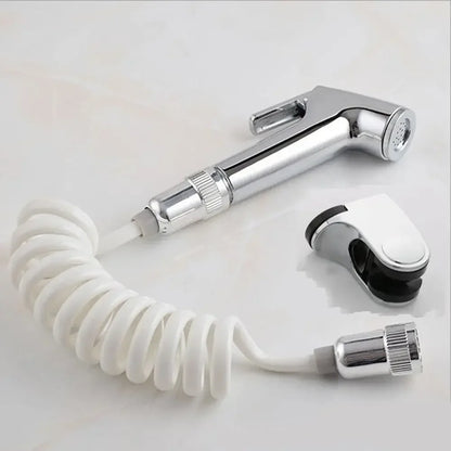 Stainless Steel Handheld Toilet Bidet Sprayer Set – Wall Bracket, Self-Cleaning Hand Bidet Faucet for Bathroom