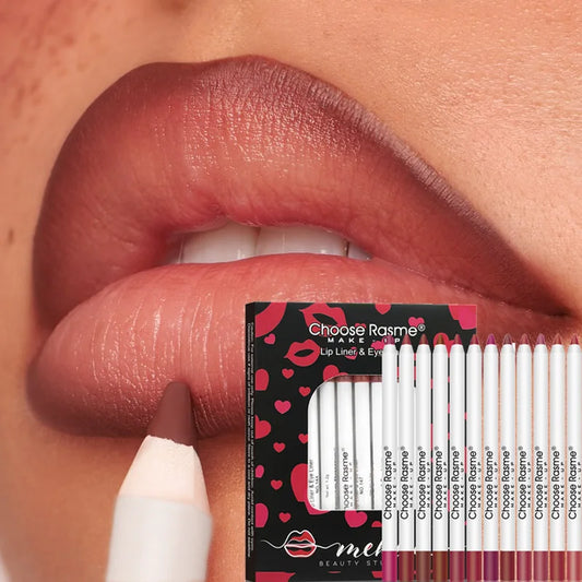 12-Color Waterproof Matte Lip Liner Pencil Set – Long-Lasting, Non-Stick, Sexy Lip Contour Makeup
