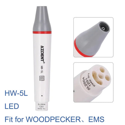 AZDENT Ultrasonic Piezo Scaler Handpiece – Compatible with SATELEC, DTE, WOODPECKER, EMS, VRN, 135° Sterilized