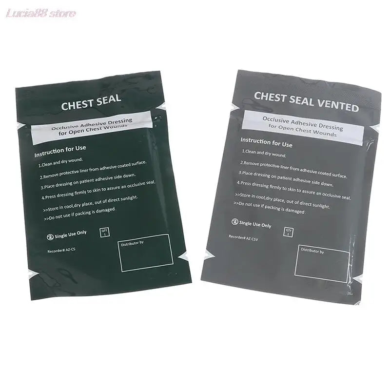 North American Rescue Hyfin Vented Chest Seal — Medical Emergency First Aid Outdoor Trauma Seal, Free Shipping