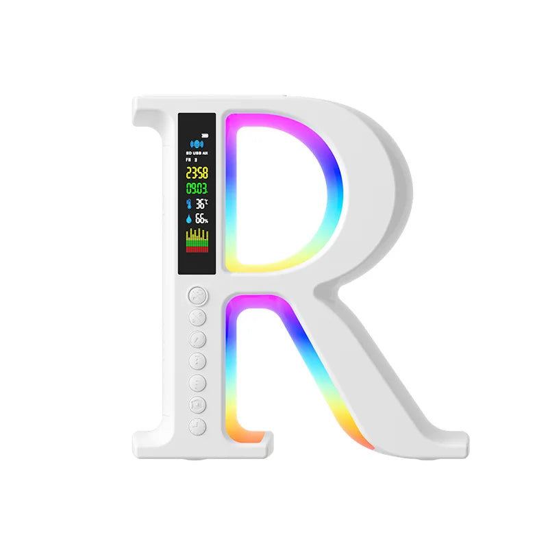 Wireless Bluetooth Speaker with RGB Lights – Portable Radio, Wireless Charging, Lyrics Display Atmosphere Speaker for Home & Outdoor