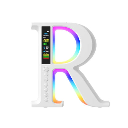 Wireless Bluetooth Speaker with RGB Lights – Portable Radio, Wireless Charging, Lyrics Display Atmosphere Speaker for Home & Outdoor