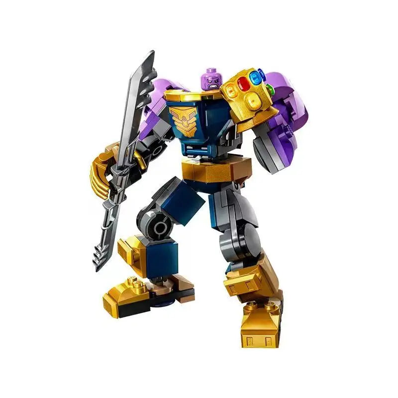 76270/76302 Superhero Building Blocks — Avengers Thor, Iron Man & Thanos Action Figure Model Toy