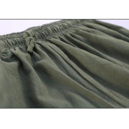 Men’s Pirate & Viking Costume Pants – Renaissance Medieval Drawstring Shorts for Halloween Cosplay