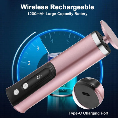 Rechargeable Wireless Electric Foot Callus Remover — Pedicure Tool for Dead Skin & Cuticle Removal (Replacement Sanding Heads)