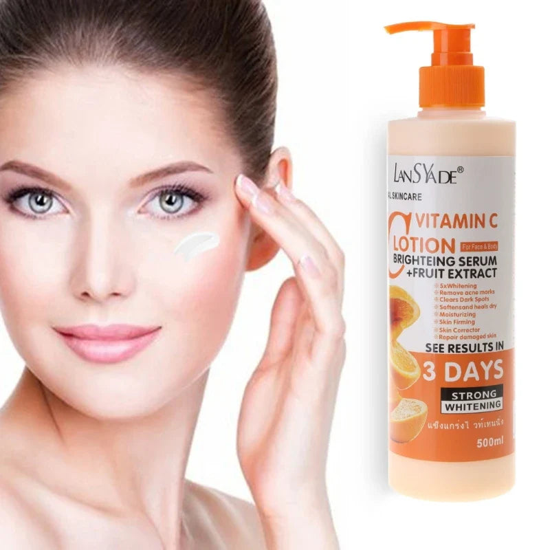 Vitamin C Body Lotion – Moisturizing & Nourishing Body Cream for Skin Repair, Anti-Chapping & Brightening