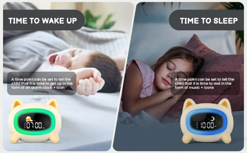 Kids Alarm Clock – OK to Wake Sleep Training Clock with Sound Machine, Birthday Gift for Boys & Girls
