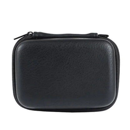 Leather Headphone Protective Cover – Dust-Proof Earphones Storage Case, Zipper Bag for Spare Parts
