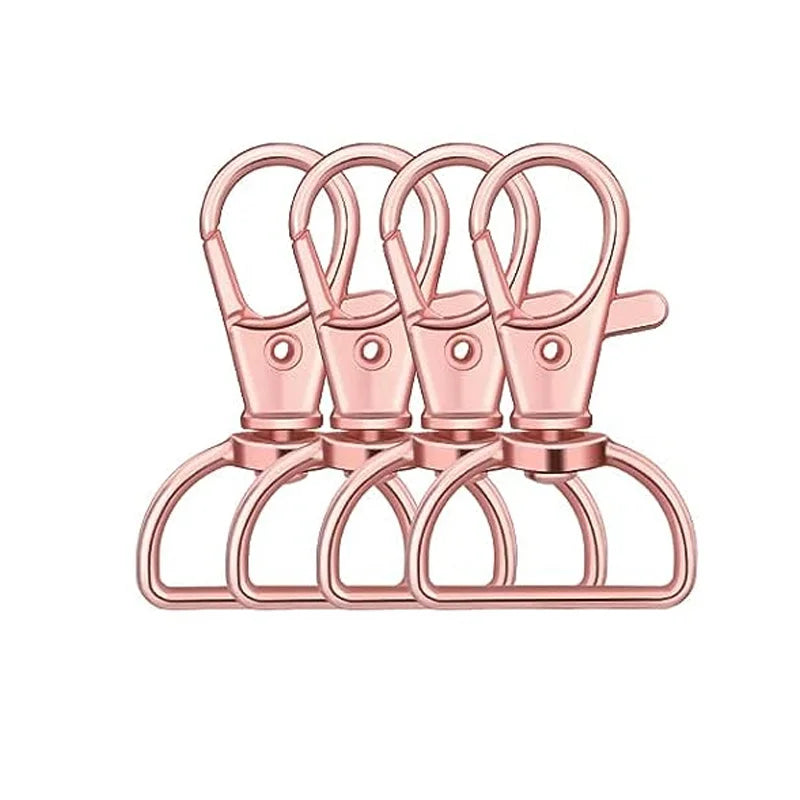 10pcs Metal Swivel Lobster Claw Clasp Hooks – Keychain Lanyard Snap Hooks for Crafting, Key Rings, Bags & Purse Accessories