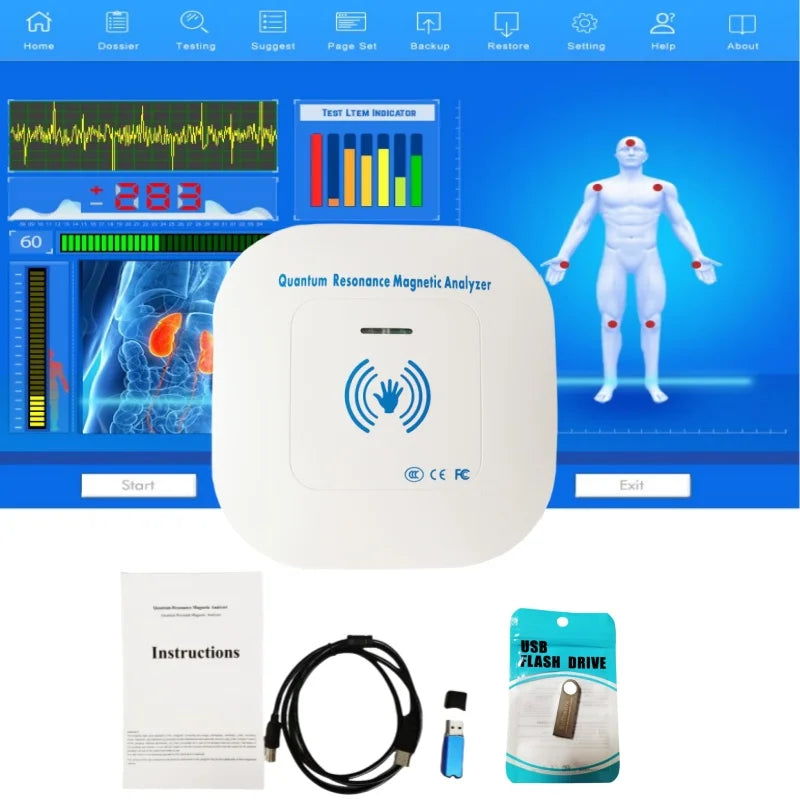 Portable Quantum Resonance Magnetic Analyzer – Handheld Health Detection Instrument