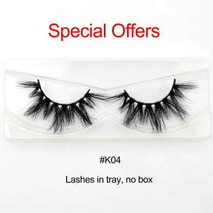 Visofree 3D Mink Eyelashes – 30/40/100 Pairs Handmade Full Strip Lashes with Tray, Cruelty-Free False Lashes for Makeup