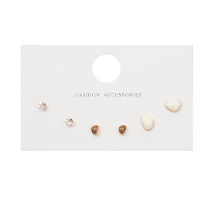 New S925 Silver Needle Stud Earrings Set – Simple & Cute Mini Earrings for Women & Girls, Exquisite Jewelry Gift