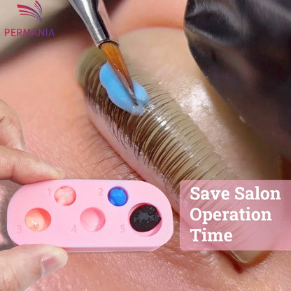 PERMANIA 5-in-1 Silicone Lash Lift Pallet – Professional Eyelash Lifting & Tinting Tool for Extensions