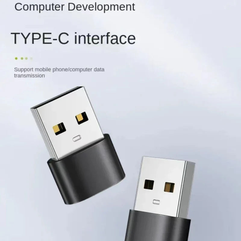 2 Pack USB to Type C OTG Adapter - USB-C Male to Micro USB Female Converter for MacBook, Samsung S20 - USBC OTG Connector