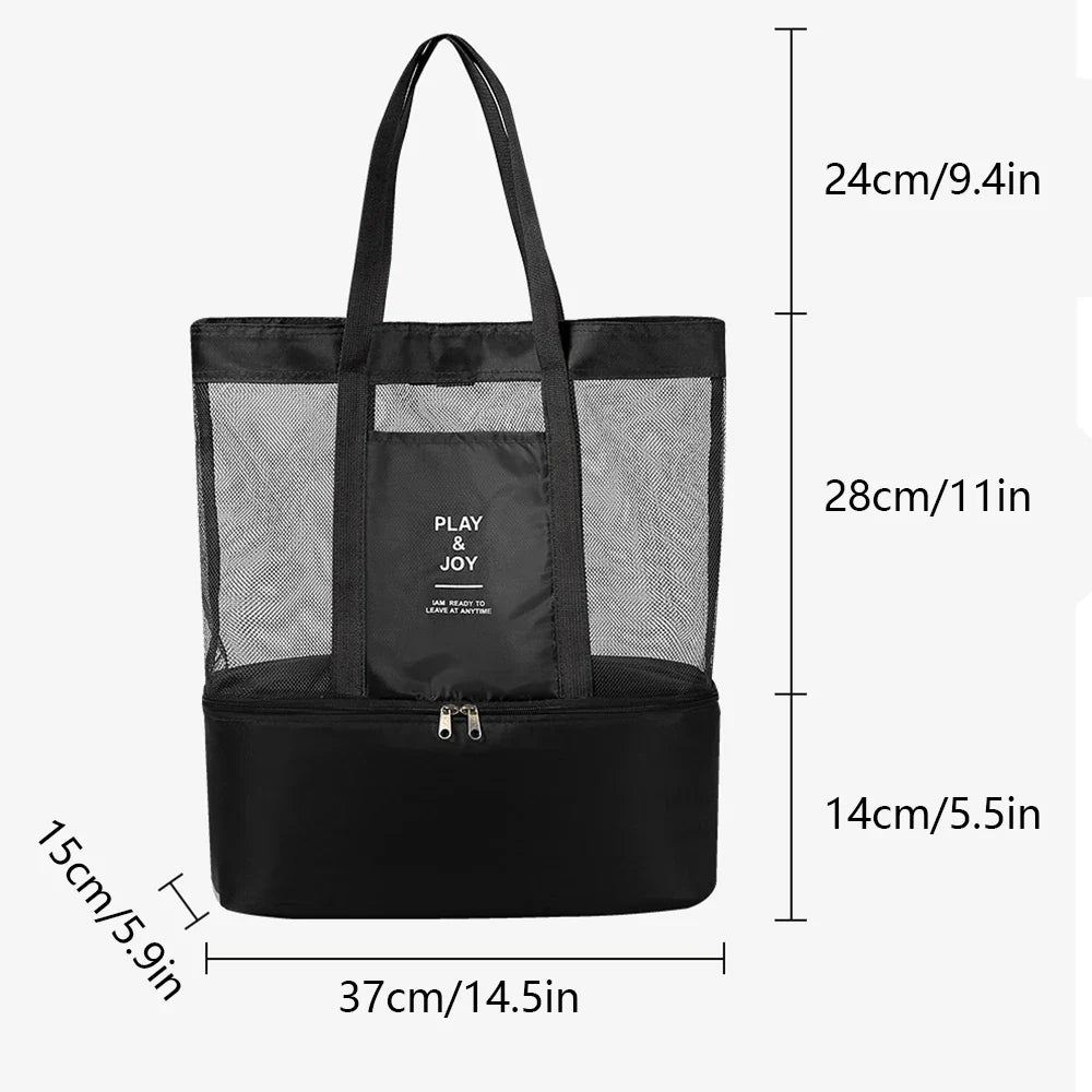 Multi-Functional Waterproof Bento Bag - Swimming, Travel Storage, Beach Bag, Insulated Double-Layer Picnic Ice Bag