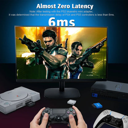 RetroScaler Mini BlueRetro Receiver Adapter – Wireless Controller Adapter for PS1, PS2, PS4, PS5, Xbox Series X, 8BitDo