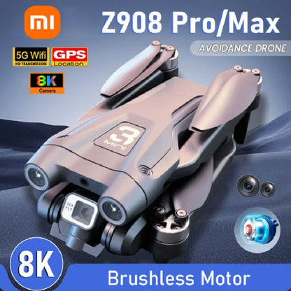 Xiaomi Z908 Pro MAX Drone — 8K Dual Camera GPS FPV Quadcopter with Brushless Motor, Optical Flow, Folding Design & 10000M Range