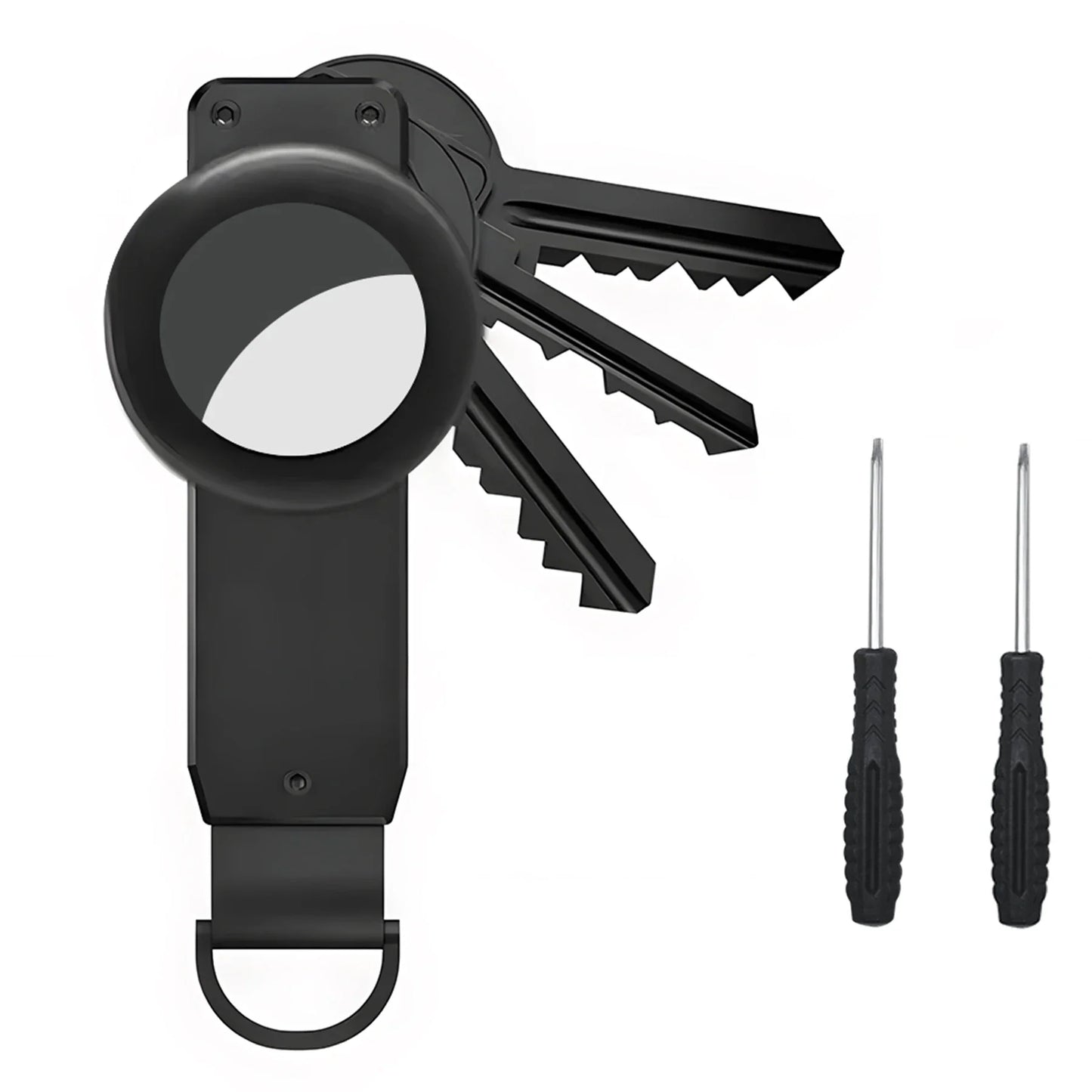 Compact Key Organizer – Minimalist Metal Key Holder for 2-6 Keys, Secure Keychain Case