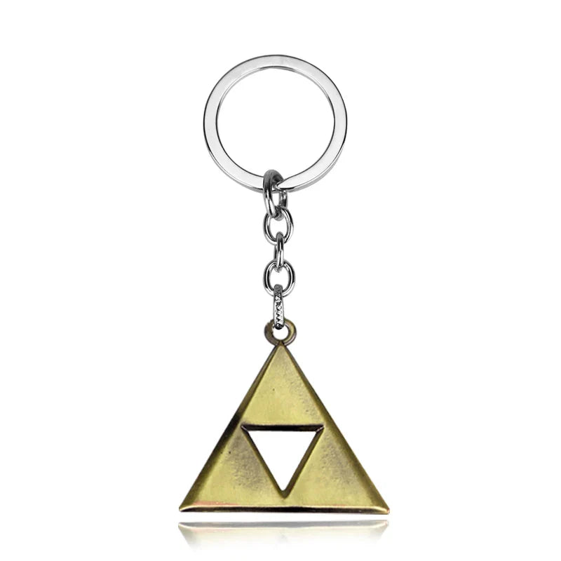 Zelda Shield Keychain – Enamel Metal Symbol Pendant Keyring for Men & Fans Gift
