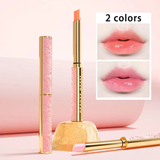 Honey Peach Magic Color Lipstick – Temperature-Change Moisturizing Lip Balm, Nourishing & Long-Lasting Bright Lip Makeup