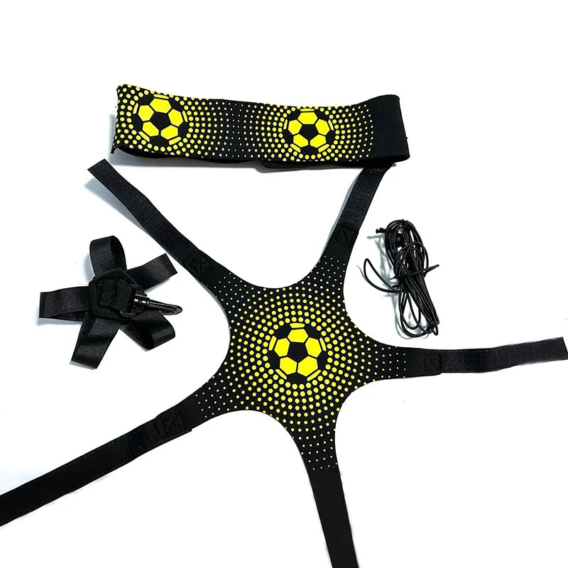 Football Kick & Throw Training Belt - Adjustable Waist Strap for Soccer Ball Control, Elastic Equipment for Kids