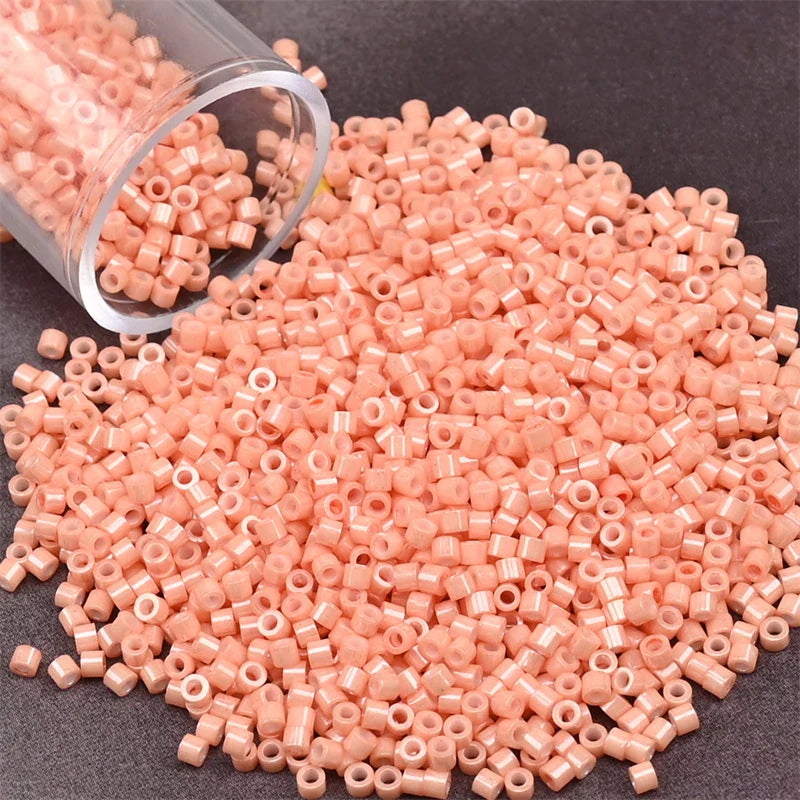 11/0 Mini Glass Beads – 2000PCS Small Cylindrical Beads for DIY Jewelry Making, Necklaces & Bracelets, 10g/Pack