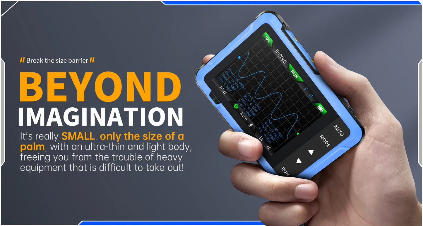 FNIRSI DSO510 DSO152 DSO153 Mini Handheld Digital Oscilloscope | 2-in-1, 48MS/s, 10MHz Bandwidth for Electronic Repair