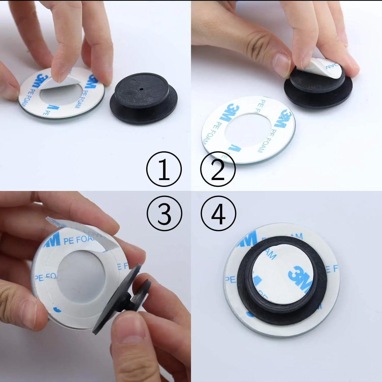 2pcs 360° Adjustable Car Blind Spot Mirrors – HD Convex Rear View Mirror for SUV & Parking