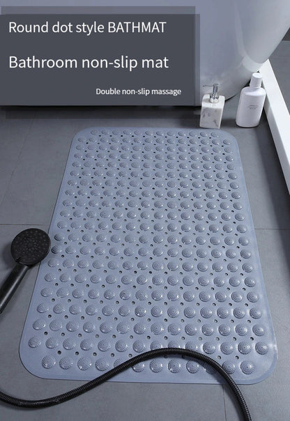 Shower Bath Mat – Hollow Hydrophobic Anti-Slip Tub Pad with Suction Cups, Thick Massage Foot Mat for Bathroom