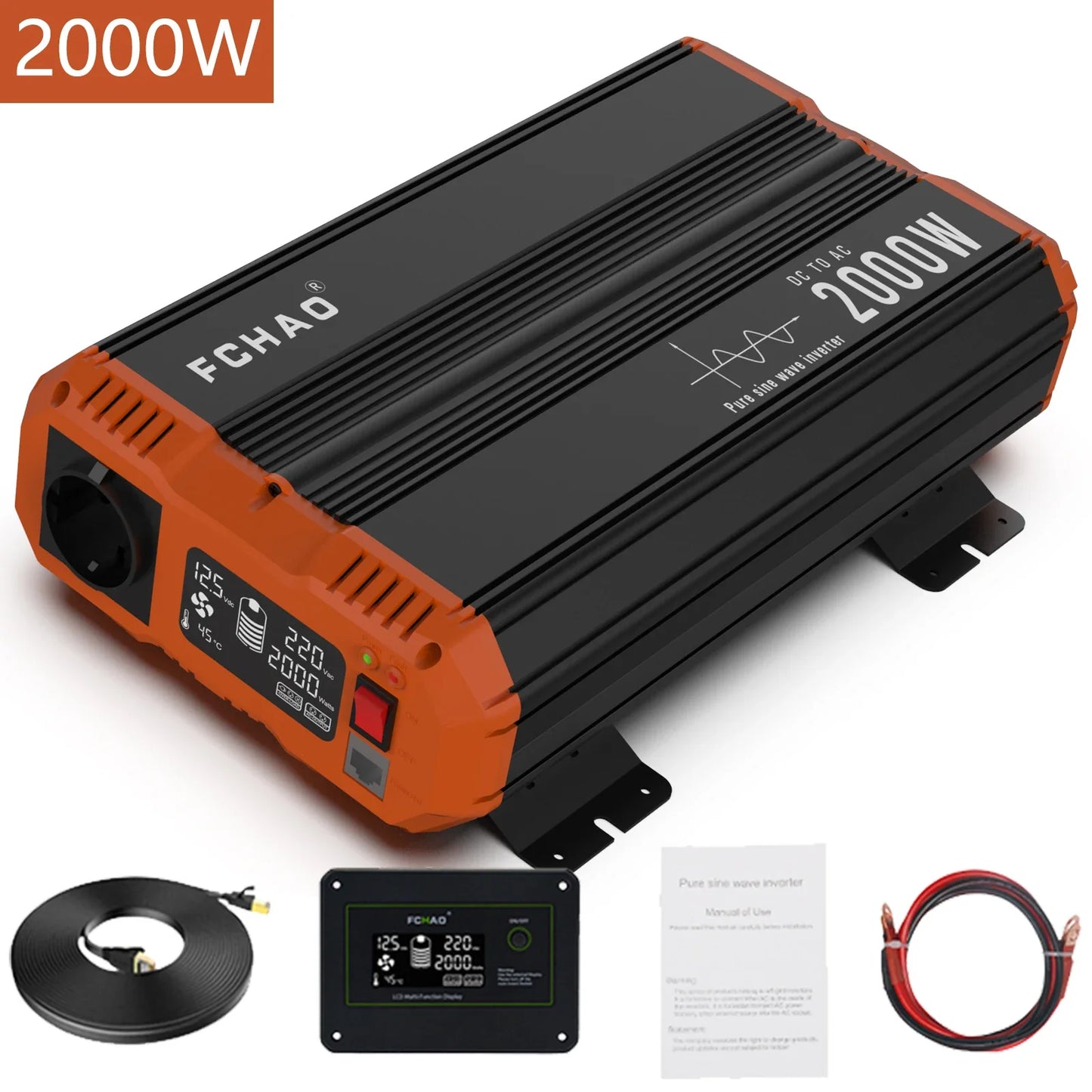 High Power Pure Sine Wave Inverter — 7000W DC to AC 220V/230V Converter for Home, RV & Off-Grid