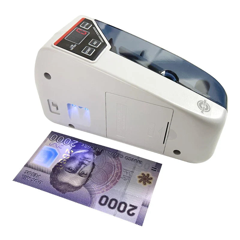 V30 LED Display Mini Bill Counter – Portable Battery/Plug Money Machine for Cash & Banknote Currency Counting