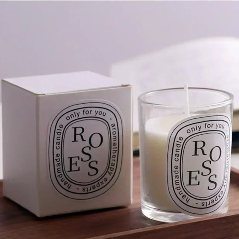 Romantic Transparent Scented Candle – Aromatic Gift Jar for Weddings & Special Occasions